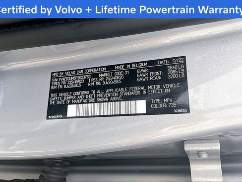 Certified 2023 Volvo XC40 Recharge Ultimate AWD/4WD image 47
