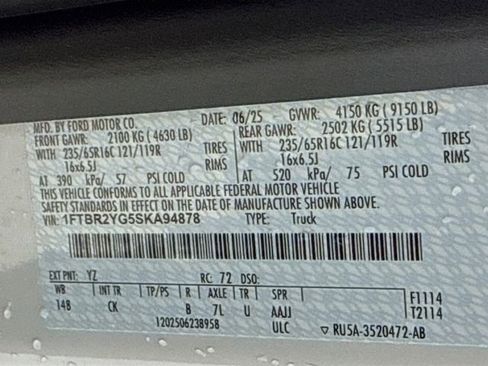 New 2025 Ford Transit 250 Low Roof AWD w/ Load Area Protection Package image 29