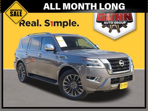 Used 2021 Nissan Armada Platinum w/ Captain's Chairs Package RWD image 1