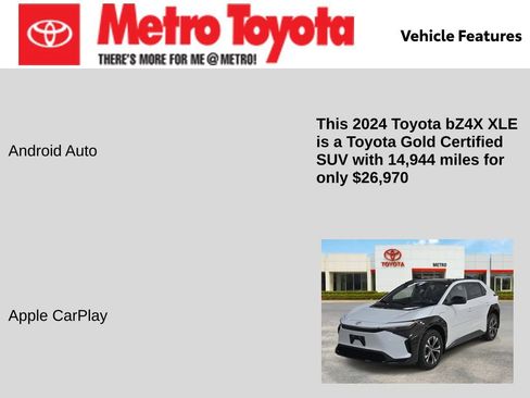 Certified 2024 Toyota bZ4X XLE image 11