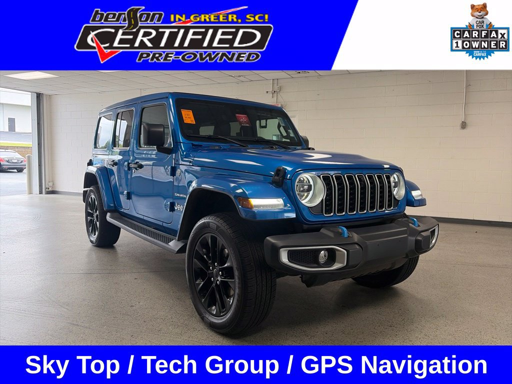 Used 2024 Jeep Wrangler Unlimited Sahara w/ Technology Group AWD/4WD image 1