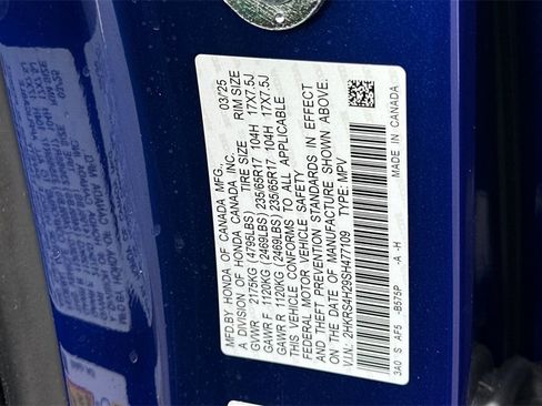 Certified 2025 Honda CR-V LX image 34