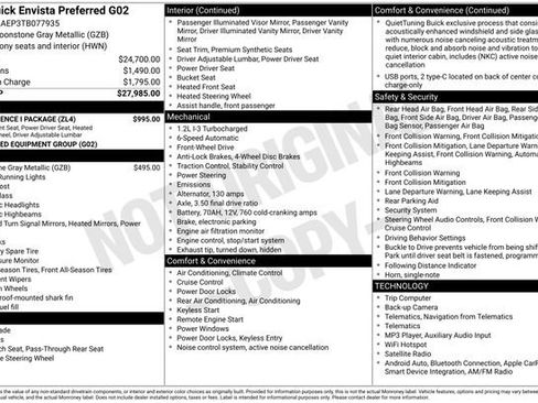 Certified 2026 Buick Envista Sport Touring w/ Convenience I Package FWD image 3