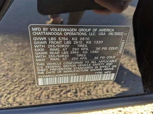 Certified 2022 Volkswagen Atlas SE image 39