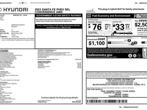 Used 2023 Hyundai Santa Fe SEL Convenience image 4