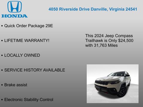 Used 2024 Jeep Compass Trailhawk AWD/4WD image 7