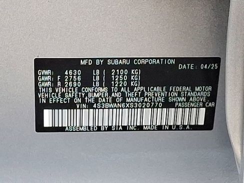 Used 2025 Subaru Legacy Limited image 29