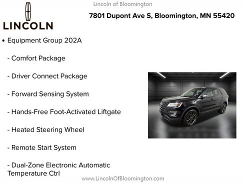 Used 2017 Ford Explorer XLT w/ Equipment Group 202A image 5