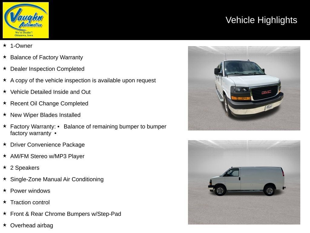 Used 2024 GMC Savana 2500 w/ Driver Convenience Package RWD image 2
