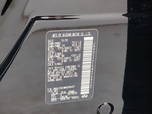 Used 2021 INFINITI QX80 Premium Select w/ All-Season Package image 23