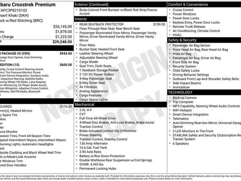 Certified 2023 Subaru Crosstrek 2.0i Premium w/ Popular Package #3 AWD/4WD image 4