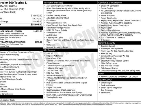 Used 2020 Chrysler 300 Touring L w/ Quick Order Package 2EF RWD image 21