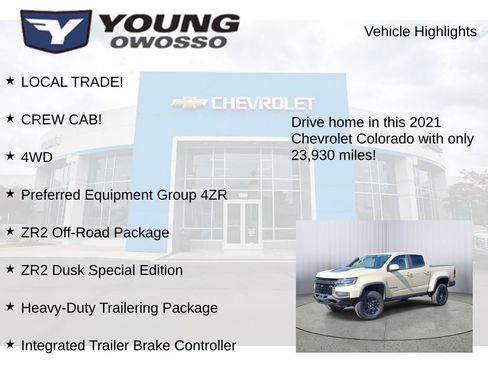 Used 2021 Chevrolet Colorado ZR2 w/ ZR2 Dusk Special Edition image 7