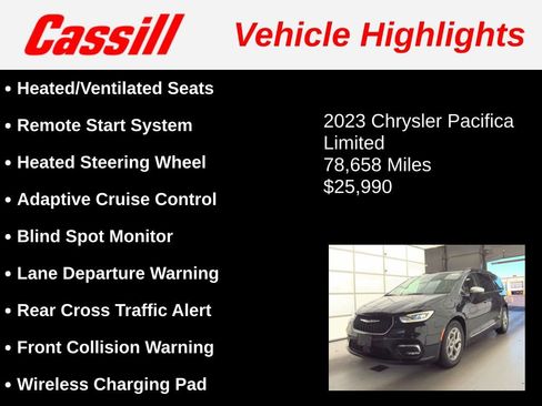 Used 2023 Chrysler Pacifica Limited image 3