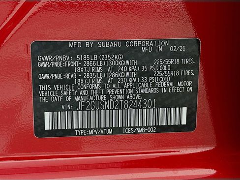 New 2026 Subaru Crosstrek 2.5i Limited AWD/4WD image 29