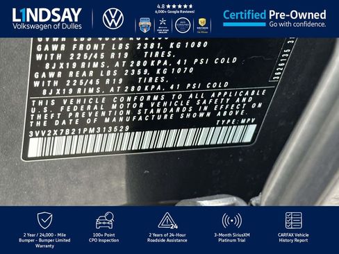 Certified 2023 Volkswagen Taos SEL image 26