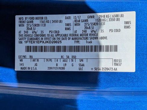 Certified 2018 Ford F150 XL w/ Equipment Group 101A Mid AWD/4WD image 29