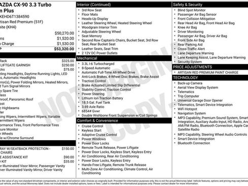 New 2026 MAZDA CX-90 3.3 Turbo w/ Premium Plus Pkg AWD/4WD image 40