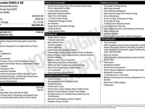 Used 2023 Hyundai Ioniq 6 SE w/ Cargo Package RWD image 6