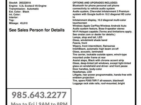 Used 2022 Chevrolet Tahoe LT RWD image 29