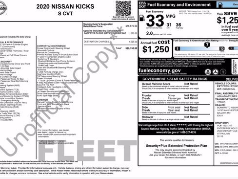 Used 2020 Nissan Kicks S FWD image 2