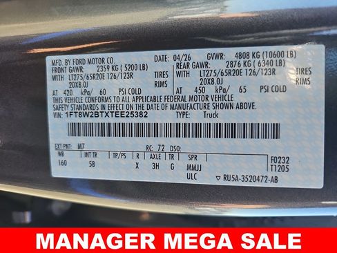 New 2026 Ford F250 Lariat w/ Black Appearance Package AWD/4WD image 42