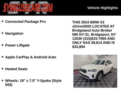Used 2024 BMW X3 xDrive30i AWD/4WD image 5