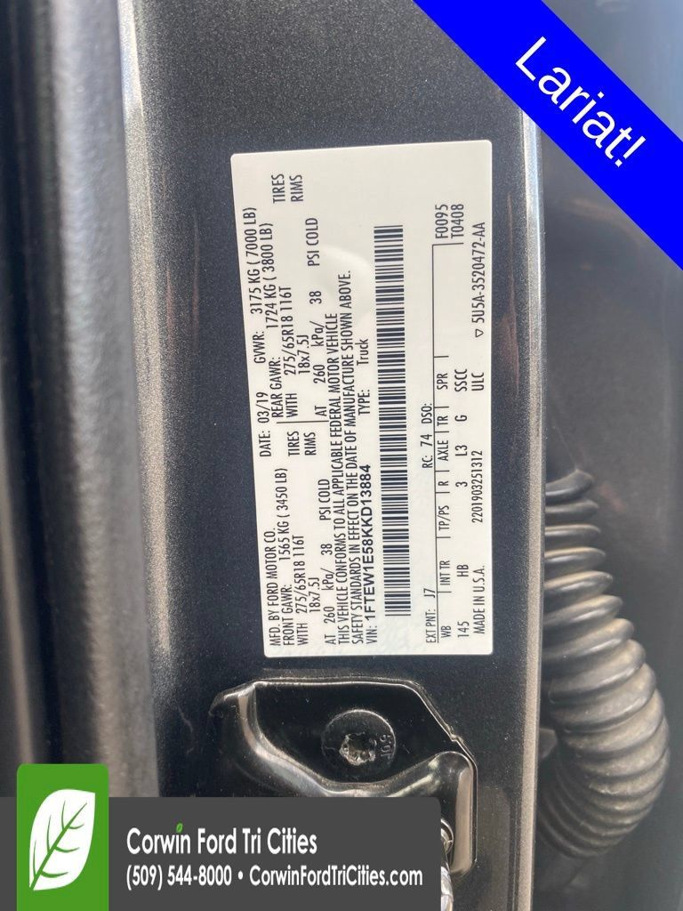 Used 2019 Ford F150 4x4 SuperCrew image 13