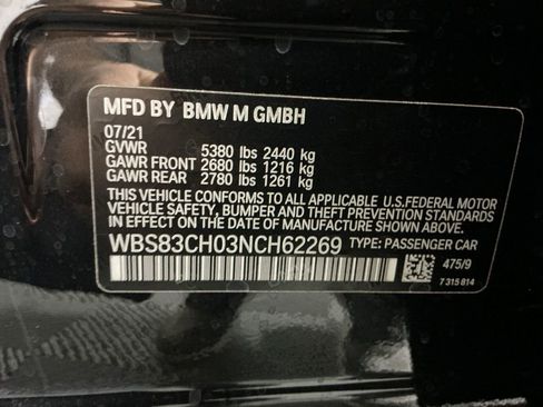 Used 2022 BMW M5 w/ Competition Package image 32