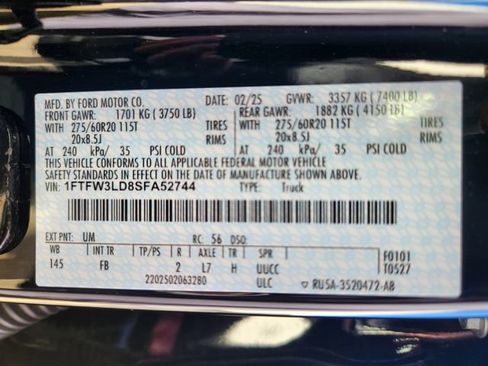 New 2025 Ford F150 XLT w/ Equipment Group 302A MID image 24