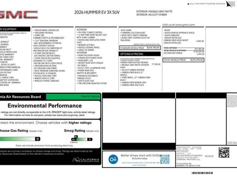 Used 2026 GMC Hummer EV 3X w/ Carbon Fiber Edition Package AWD/4WD image 2