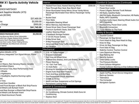 Used 2021 BMW X1 xDrive28i w/ Convenience Package image 3
