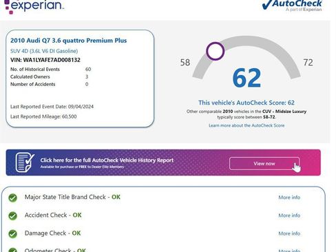 Used 2010 Audi Q7 3.6 Premium Plus image 73