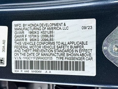 Certified 2024 Honda Accord LX image 35