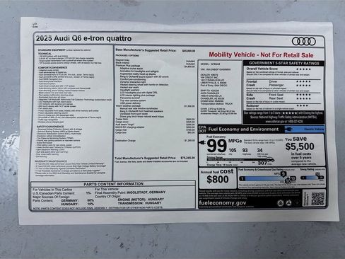 Used 2025 Audi Q6 e-tron Premium Plus image 10