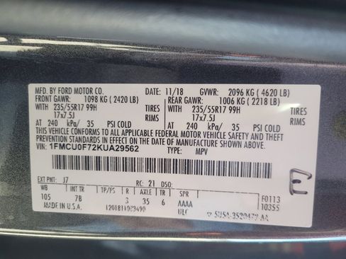 Used 2019 Ford Escape S image 33