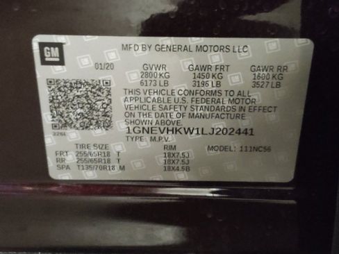 Used 2020 Chevrolet Traverse LT w/ Driver Confidence II Package AWD/4WD image 33