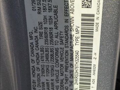 New 2026 Honda CR-V EX-L image 17