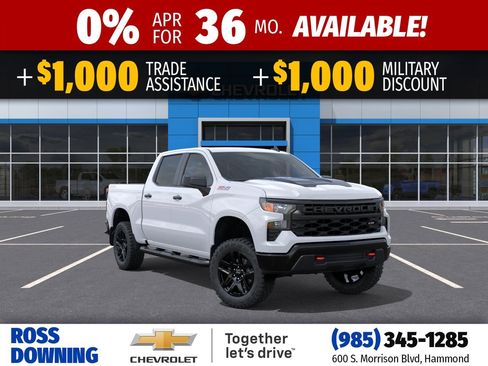 New 2026 Chevrolet Silverado 1500 Custom Trail Boss w/ LPO, Dark Essentials Package AWD/4WD image 1