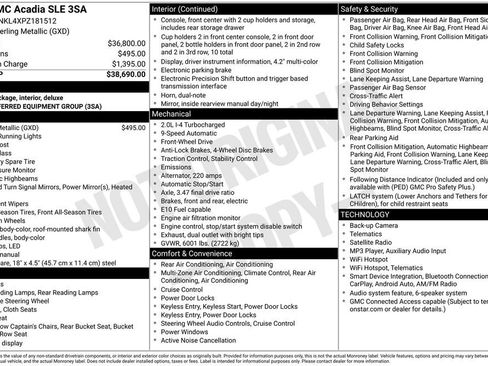 Certified 2023 GMC Acadia SLE FWD image 22