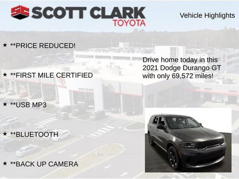 Used 2021 Dodge Durango GT w/ Blacktop Package image 8