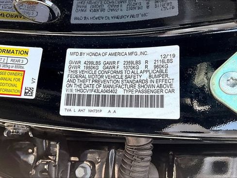 Used 2020 Honda Accord EX image 19