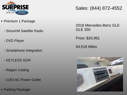 Used 2018 Mercedes-Benz GLE 350 image 18