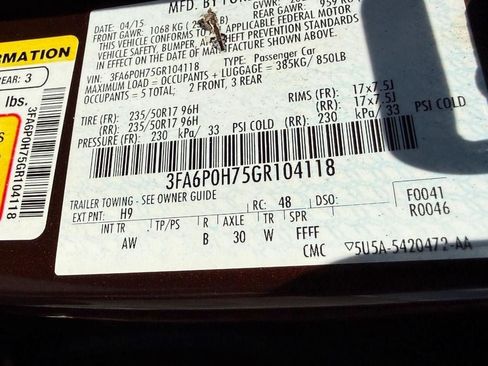 Used 2016 Ford Fusion SE FWD image 23