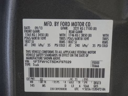 Used 2013 Ford F150 XLT w/ Luxury Equipment Group image 29