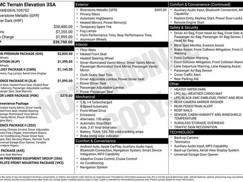 New 2027 GMC Terrain Elevation w/ Elevation Premium Package FWD image 36