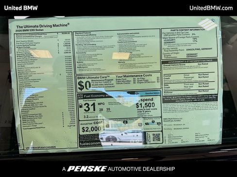 New 2026 BMW 530i w/ Executive Package image 15