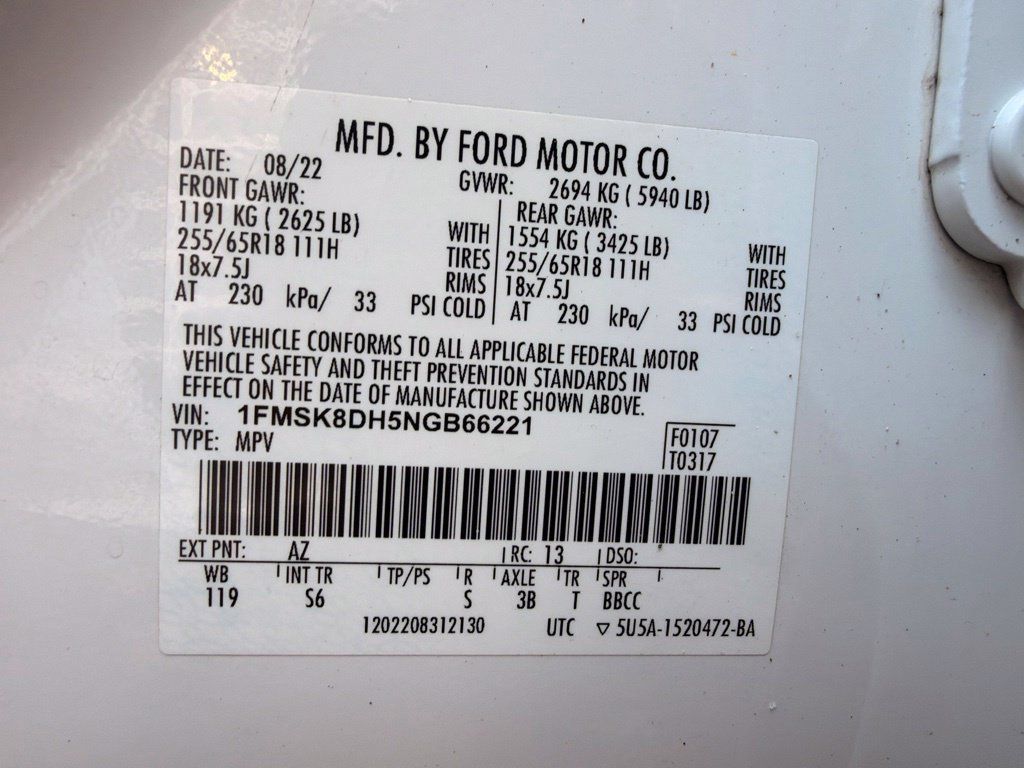 Used 2022 Ford Explorer XLT w/ Equipment Group 202A AWD/4WD image 38