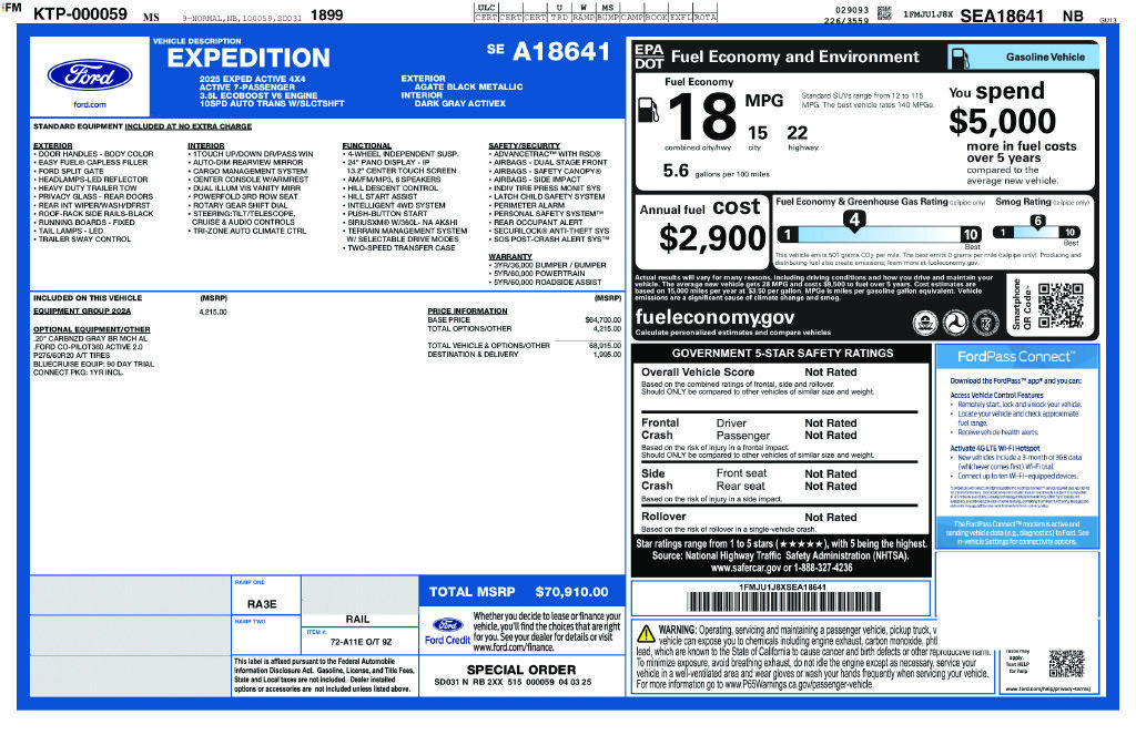 Used 2025 Ford Expedition Active AWD/4WD image 33