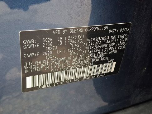 Used 2022 Subaru Outback Limited XT w/ Tech Package 3 AWD/4WD image 29